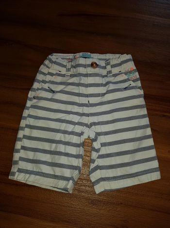 Short rayé blanc et bleu 3 ans Sergent-major