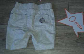 Pantalon gris 0-1 mois
