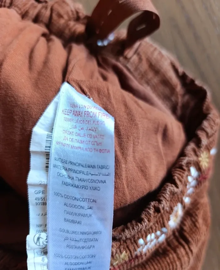 Pantalon Sergent Major 11 ans cannelle en velours - photo numéro 6