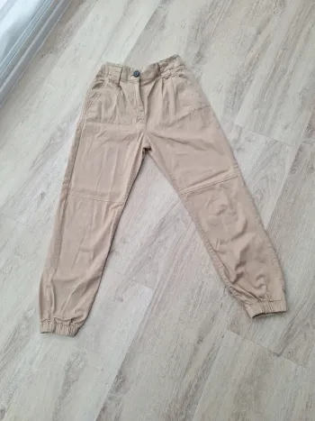 Pantalon cargo beige