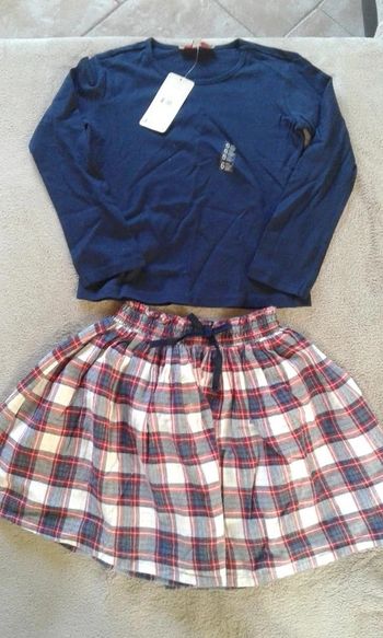 Ensemble fille 6 ans, t-shirt manches
longues jupe