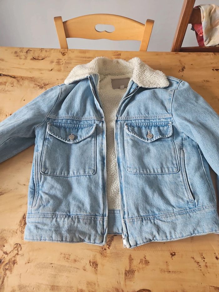 Veste jean doublée