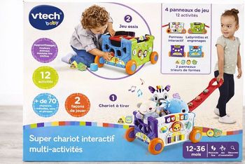 🧸 Super chariot interactif multi-activités – VTech Baby