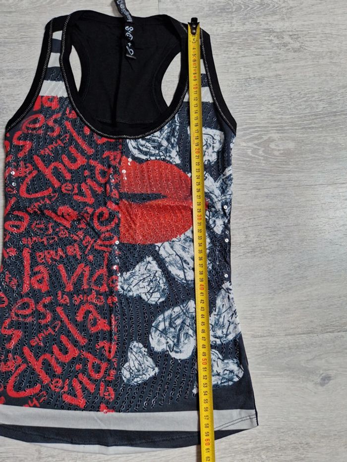 Débardeur Desigual XS avec sequins - photo numéro 4