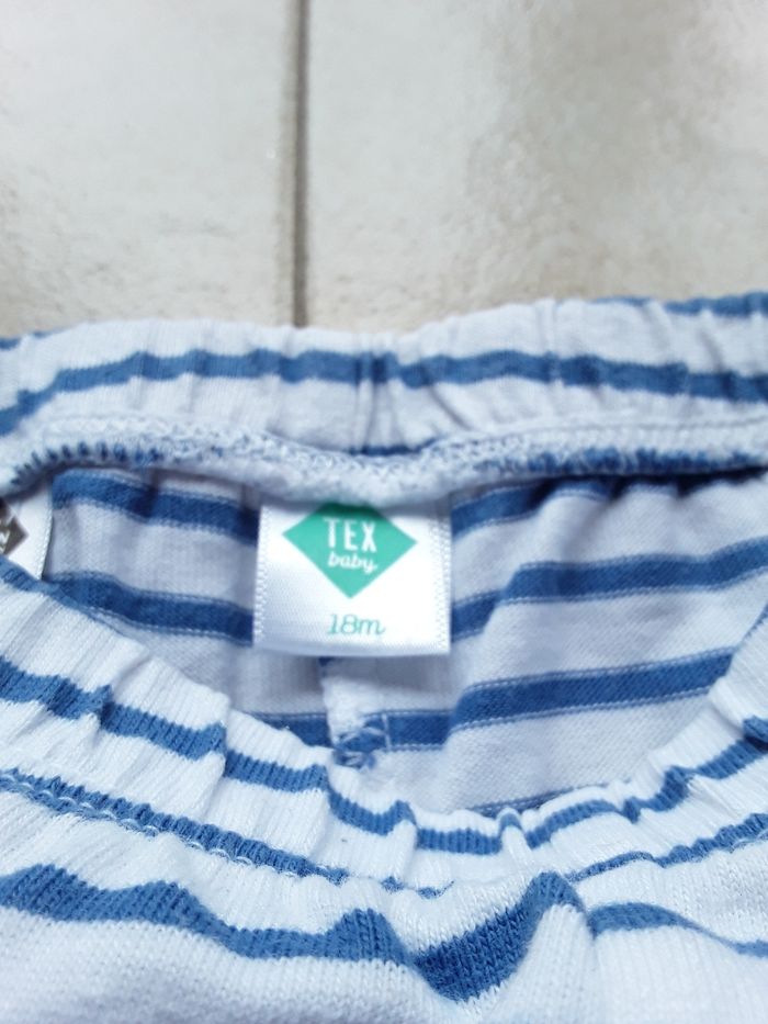 Pyjama short et tee-shirt 18 mois Tex, Très bon état - photo numéro 5