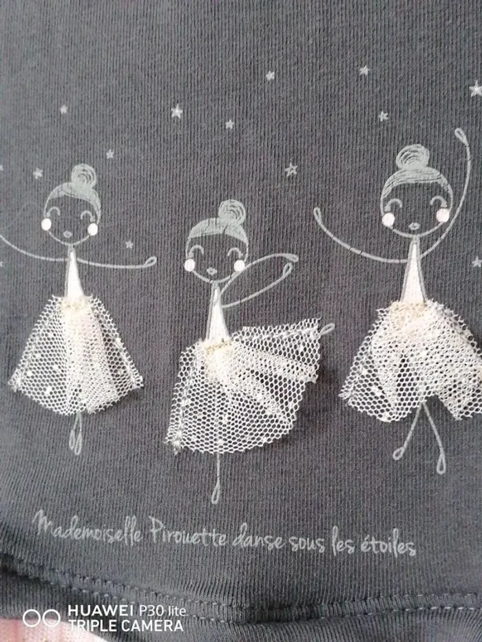 Robe courte Orchestra – 3-6 mois – Gris/rose - photo numéro 2