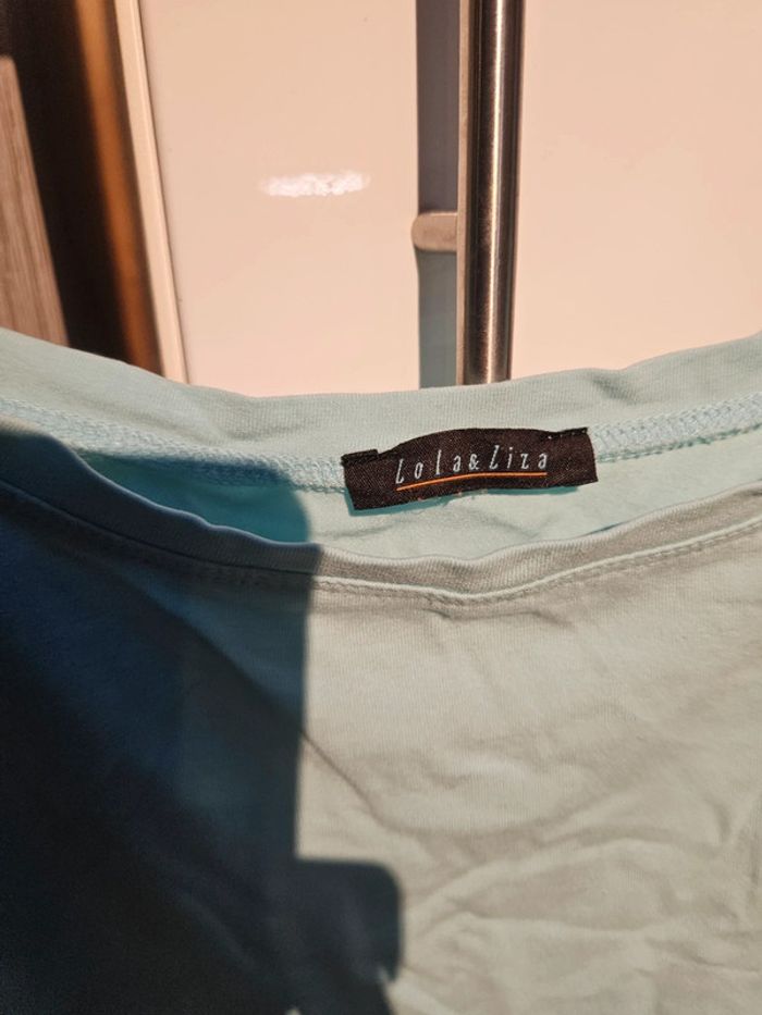 Top fine bretelles bleu ciel Lola Liza taille 44 - photo numéro 2