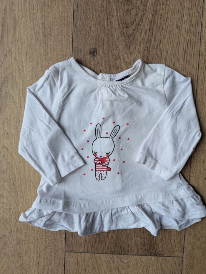 Lot 2 t-shirt manches longues 3 mois - photo numéro 3