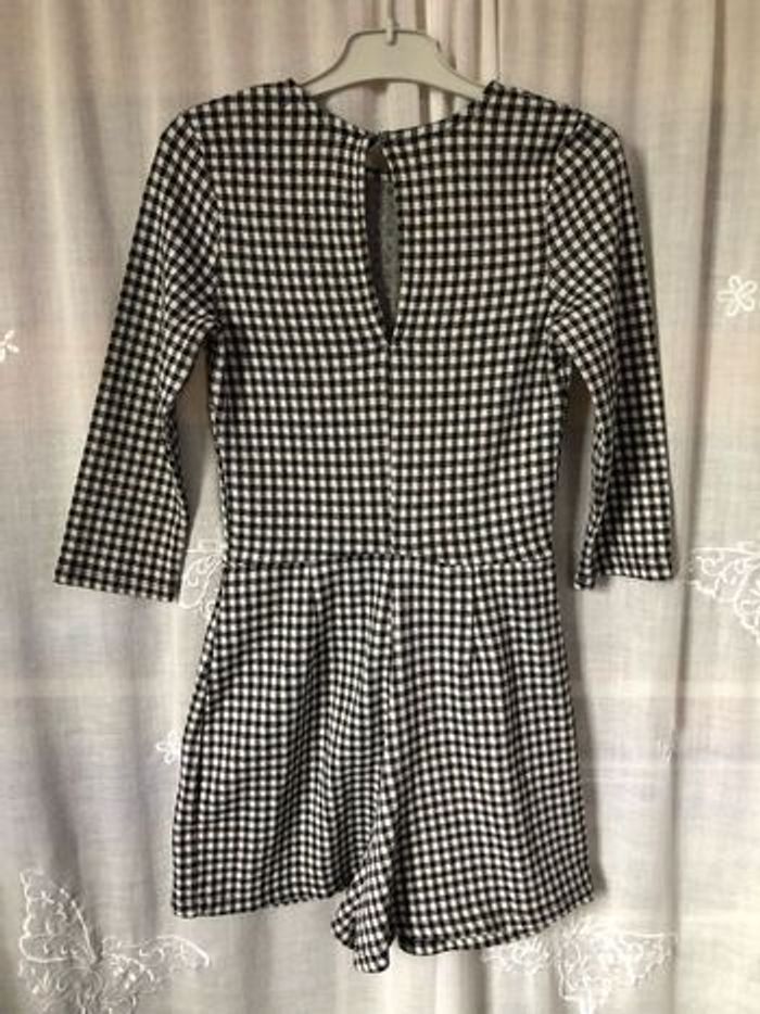 Combi short gros jersey Vichy XS Bershka - photo numéro 4