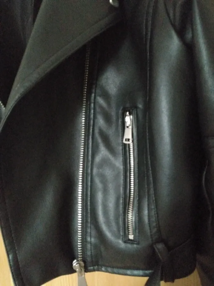Blouson Cuir Perfecto Jeune fille - photo numéro 5