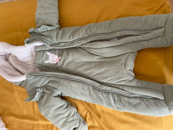 Combinaison pilote orchestra 12 mois verte - photo numéro 4