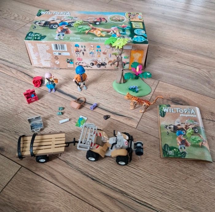 PLAYMOBIL 71011 Quad de secours pour animaux Wiltopia animaux nature