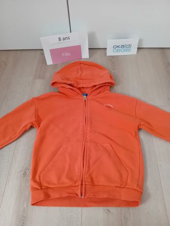 Gilet zippé capuche fille 8 ans Okaïdi