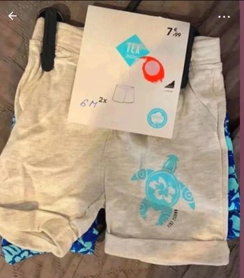 Lot 2 shorts garçon