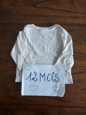 Haut manches longues 12 mois obaïbi