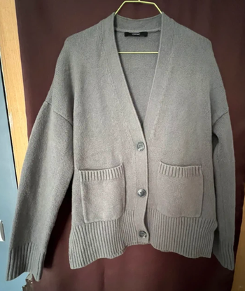 Cardigan gris en maille douce (Someday)
