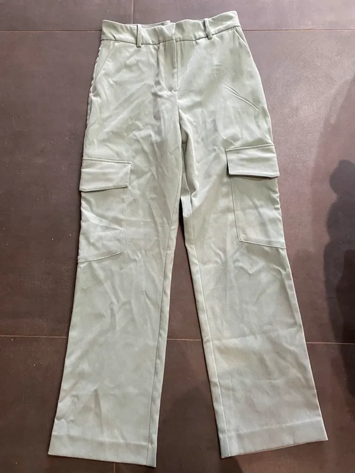 Pantalon effet daim