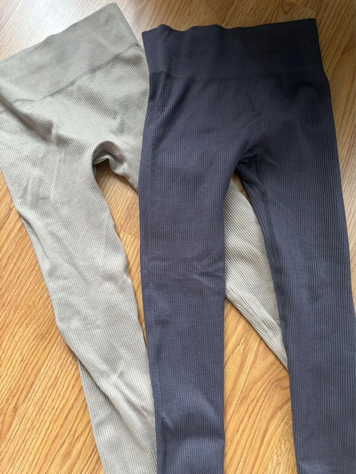 Legging beige & gris - photo numéro 2