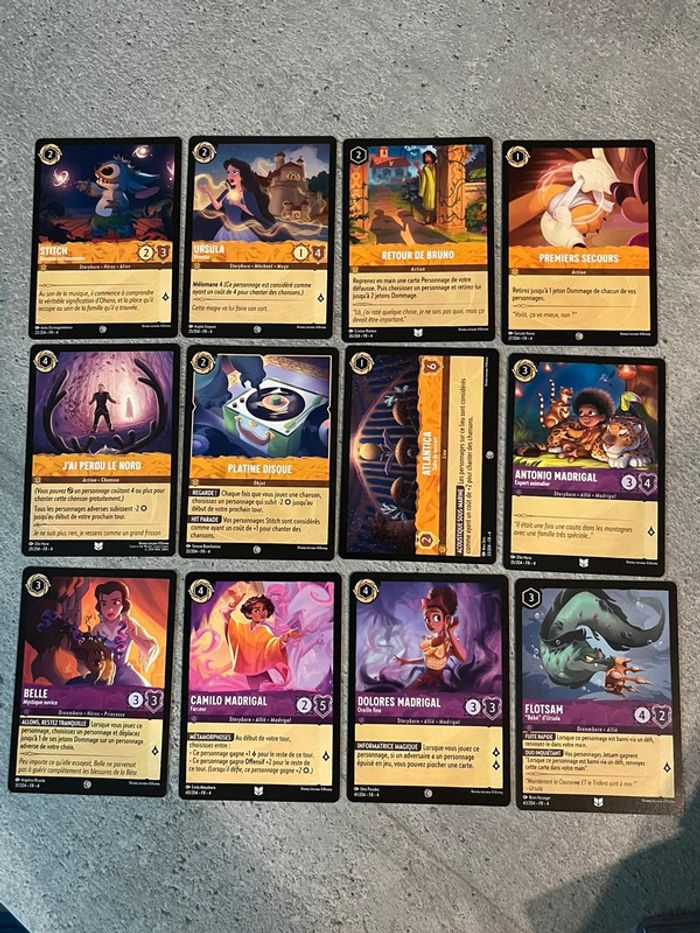 Lot 113 cartes Lorcana Disney différentes - chapitre 4 le retour d’Ursula - photo numéro 3
