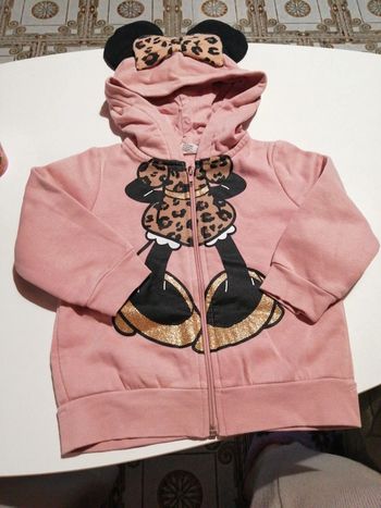 Gilet sweat Minnie léopard