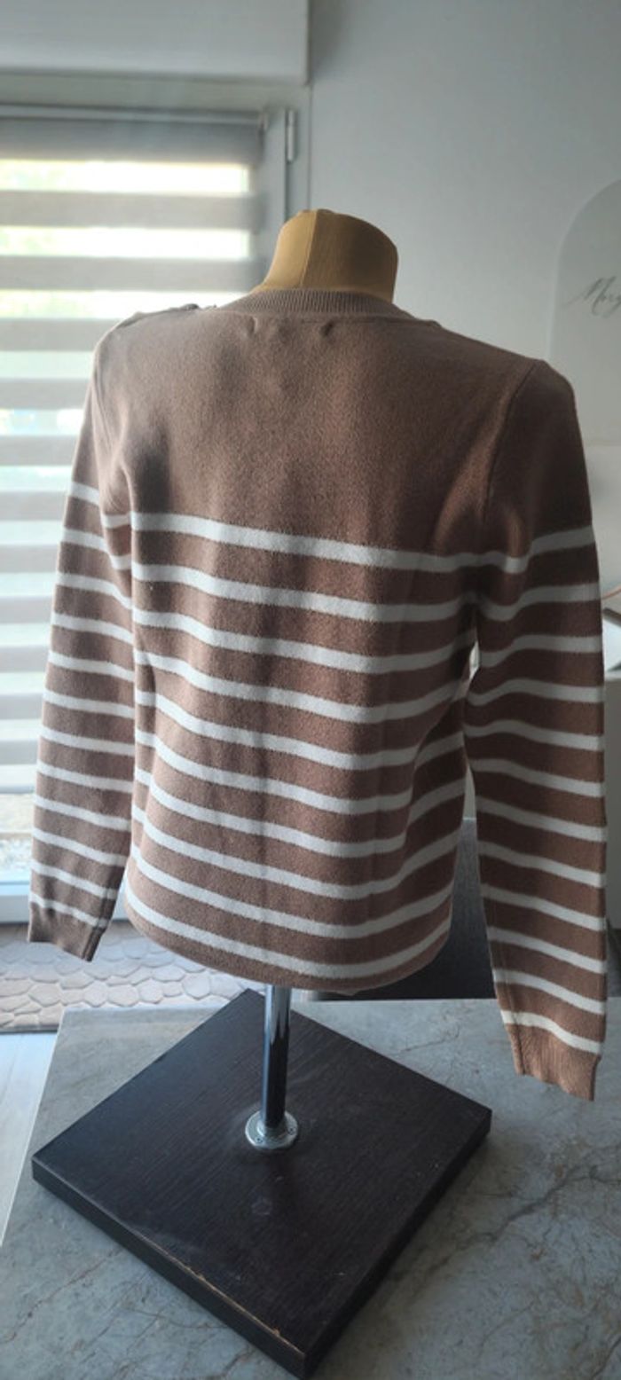 Pull Majolica - Striped Taupe - photo numéro 2