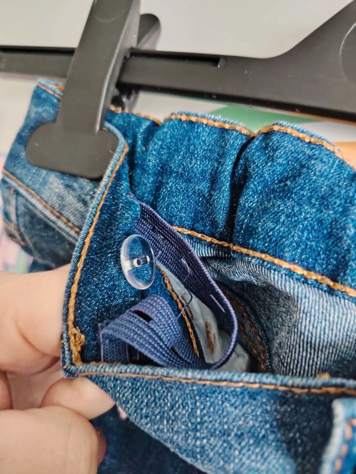 Jean basique Tissaia Taille 12 ans Ajustable - photo numéro 4