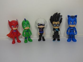 Lot de 5 figurines articulées PJ Masks ou Pyjamasques 