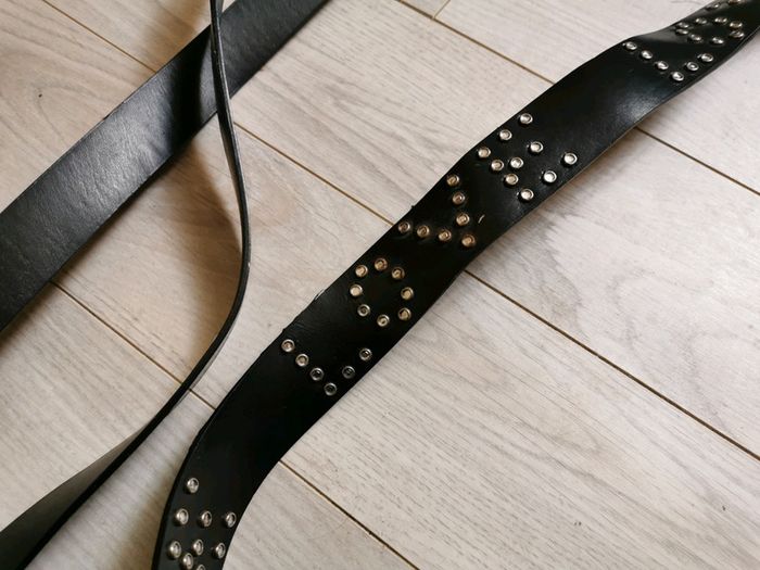 Lot 3 ceinture en effet cuir - photo numéro 3