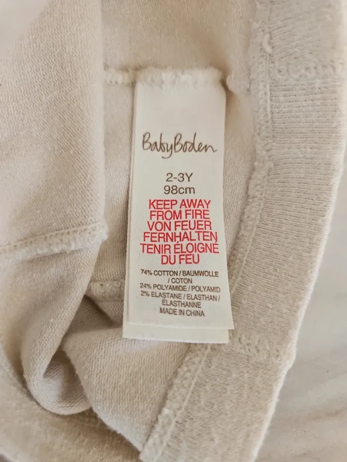 Collant beige Boden 98cm - photo numéro 3