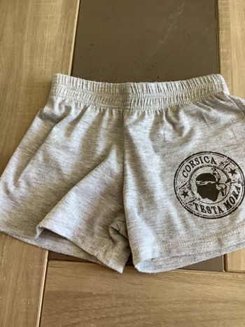 Short coton polyester 12 mois