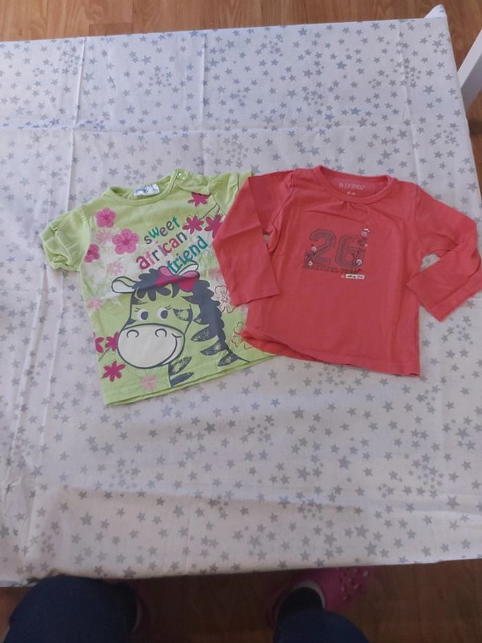 Lot 2 Tee-shirt 18 mois