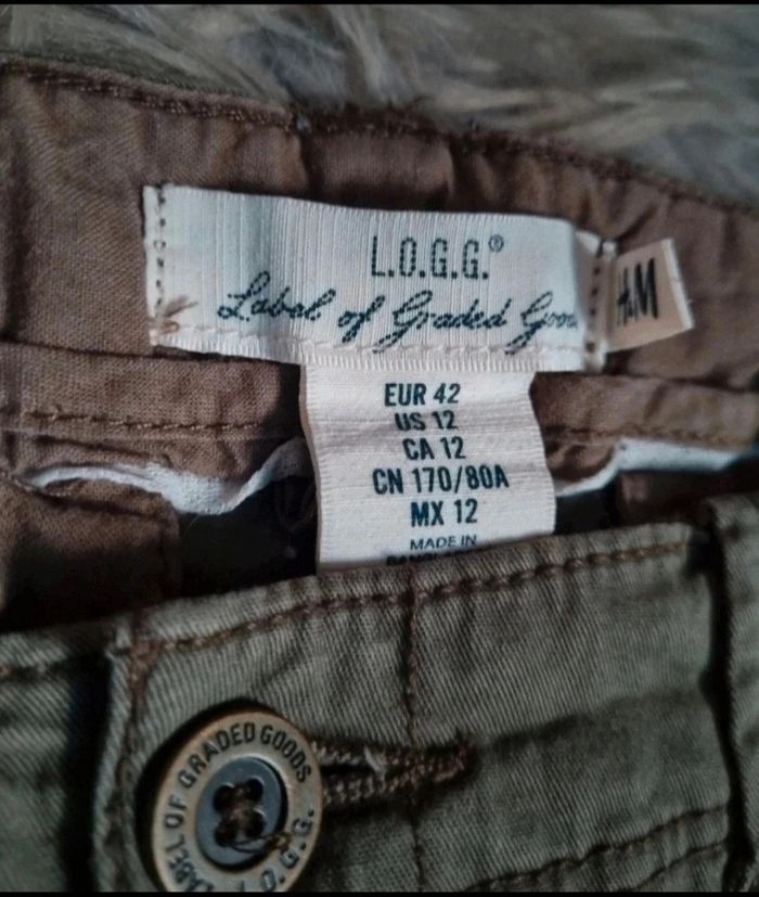 Jeans cargo kaki taille 42 - photo numéro 4