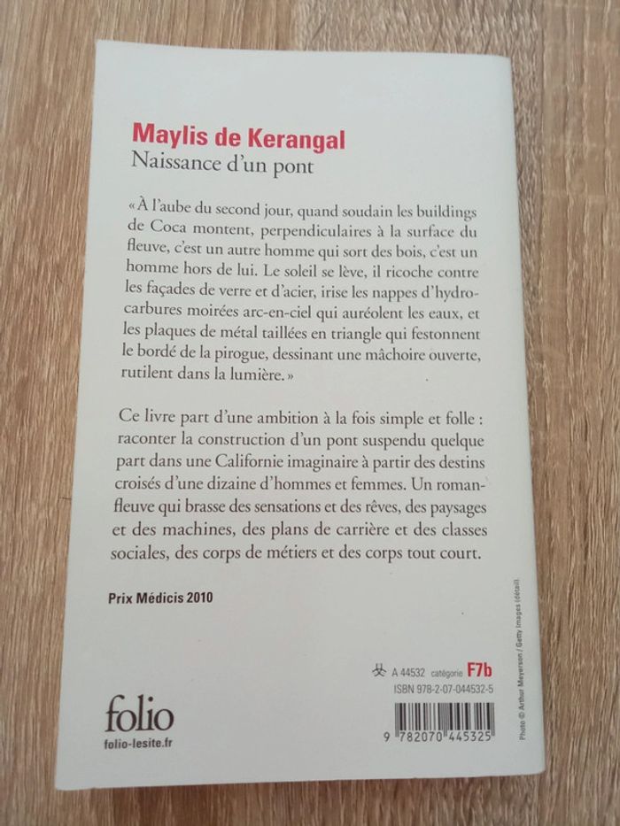 Maylis de Kerangal 🫧 Naissance d'un pont - photo numéro 2