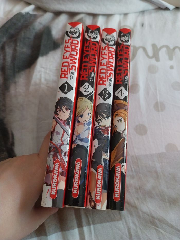 Mangas Red Eyes Sword Zero tomes 1 à 4 Akame ga kill Kurokawa