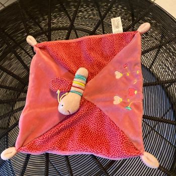 Doudou rose papillon de secours