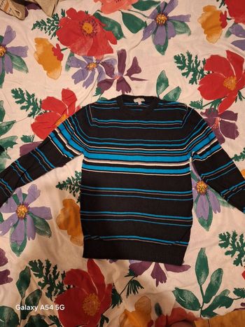 Pull à rayures 8 ans 👦