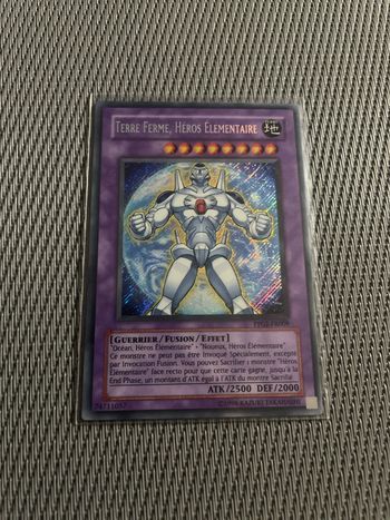 Carte Yu-Gi-Oh! Terre Ferme, Heros Elementaire PP02-FR009 Secrète Rare