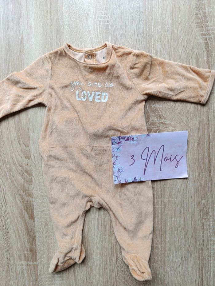 Lot pyjamas 3mois fille Kiabi - photo numéro 3