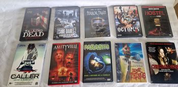 Lot de 10 dvd film horreur