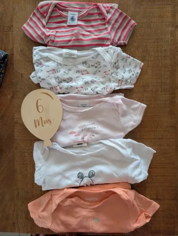 Lot bodies manches courtes