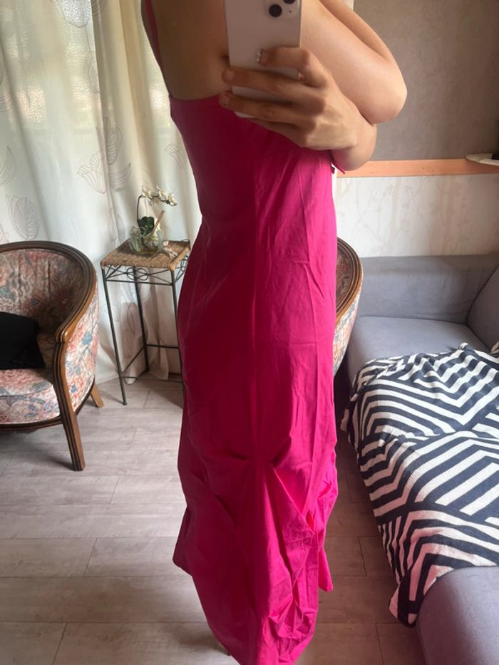 Robe fuschia longue grunge Ibiza Summer capri vintage - photo numéro 4