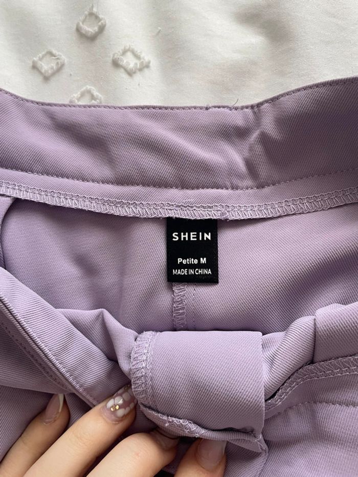 pantalon fluide jambes larges violet - photo numéro 3