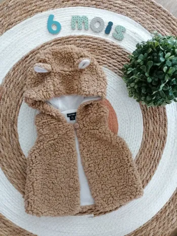 Gilet tout doux sans manches - Kiabi - 6 mois
