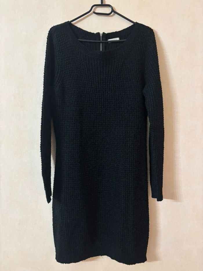 Robe pull noir cache cache taille L