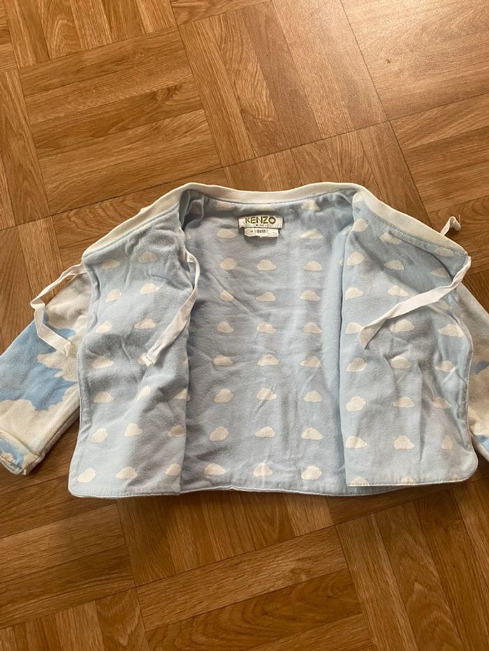 Ensemble bleu turquoise taille 6 mois Kenzo - photo numéro 3