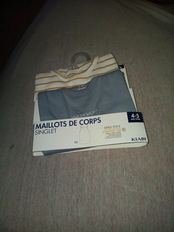 Pack 2 debardeurs kiabi 4 5 ans