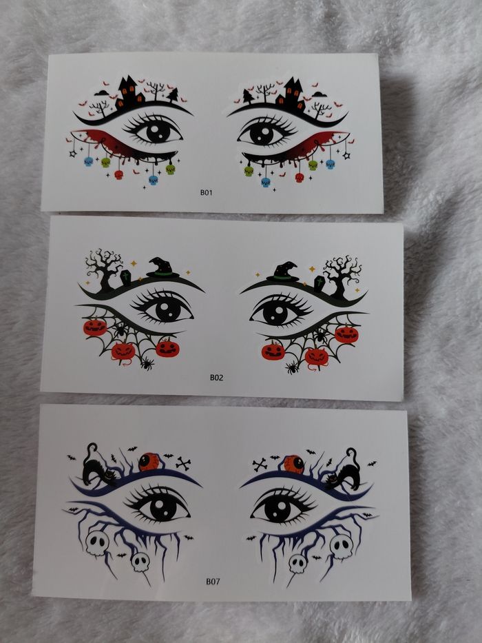 Tatouage temporaire pour Halloween - photo numéro 2