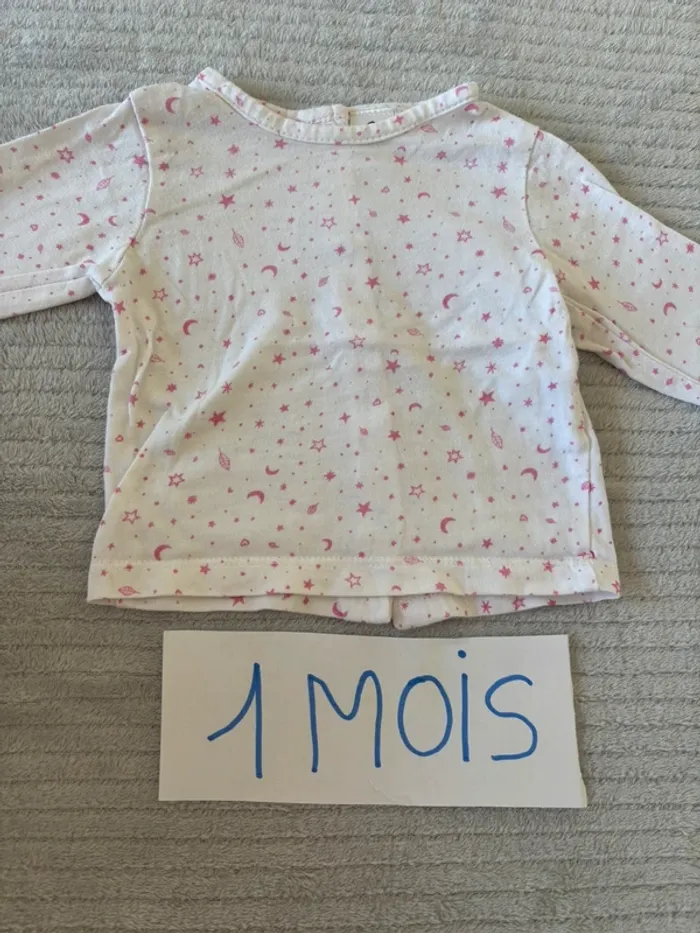 Lot de 5 t-shirt manches longues bébé fille - photo numéro 4