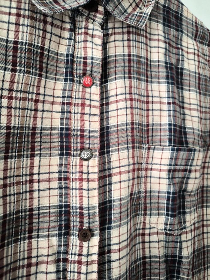 Robe tunique chemise à carreaux IKKS – Taille L - photo numéro 2