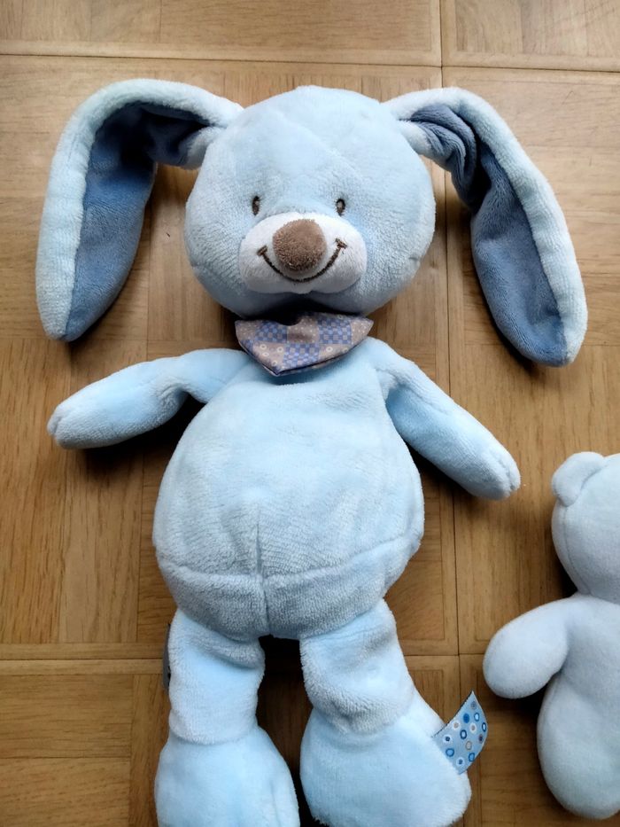Lapin en peluche Nattou et son compagnon - photo numéro 2